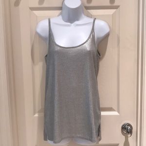 Vince sequin grey tank